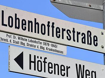 Die Lobenhofferstraße ist nach dem langjährigen Krankenhausdirektor benannt. Foto: Ronald Rinklef