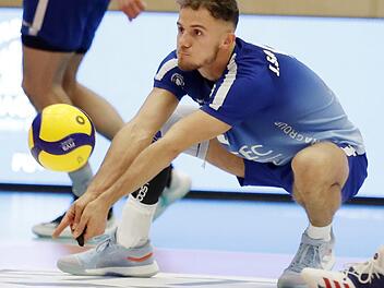 Jonas Sagstetter und die Heitec Volleys hoffen auf Punkte gegen Rottenburg. Daniel L&ouml;b