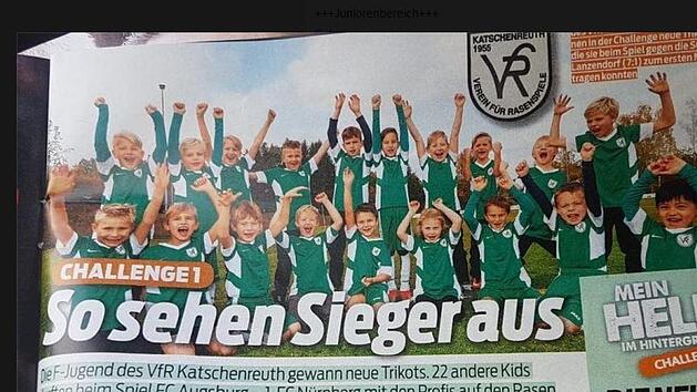 Im Herbst 2018 gewann der VfR Katschenreuth bereits die erste Runde beim Gewinnspiel "Mein Held im Hintergrund", das die Sport Bild zusammen mit einer Versicherung veranstaltete.  privat