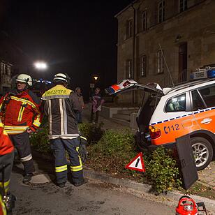 First Responder Fahrzeug verunfallt