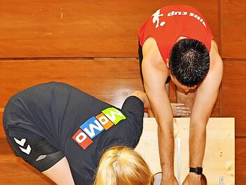 F&uuml;r die Studie werden auch &Uuml;bungen durchgef&uuml;hrt. Foto: privat