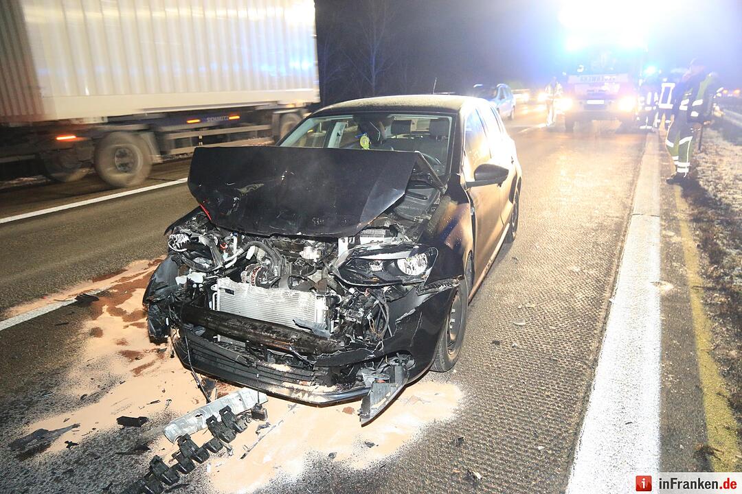 Kollision auf der A3 bei Pommersfelden