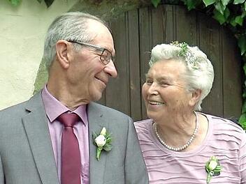 Das Jubelpaar Rosalinde und Raimund Vogt  Foto: Christian Licha