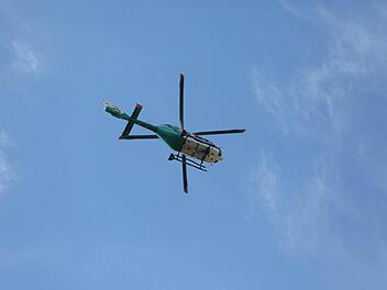 Über Staffelstein und Umgebung kreiste am Sonntagnachmittag ein Hubschrauber. Er suchte nach dem 78-jährigen Vermissten.  Foto: News5/Grundmann