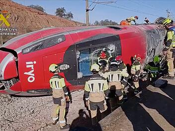 Nach dem Zugungl&uuml;ck in Spanien