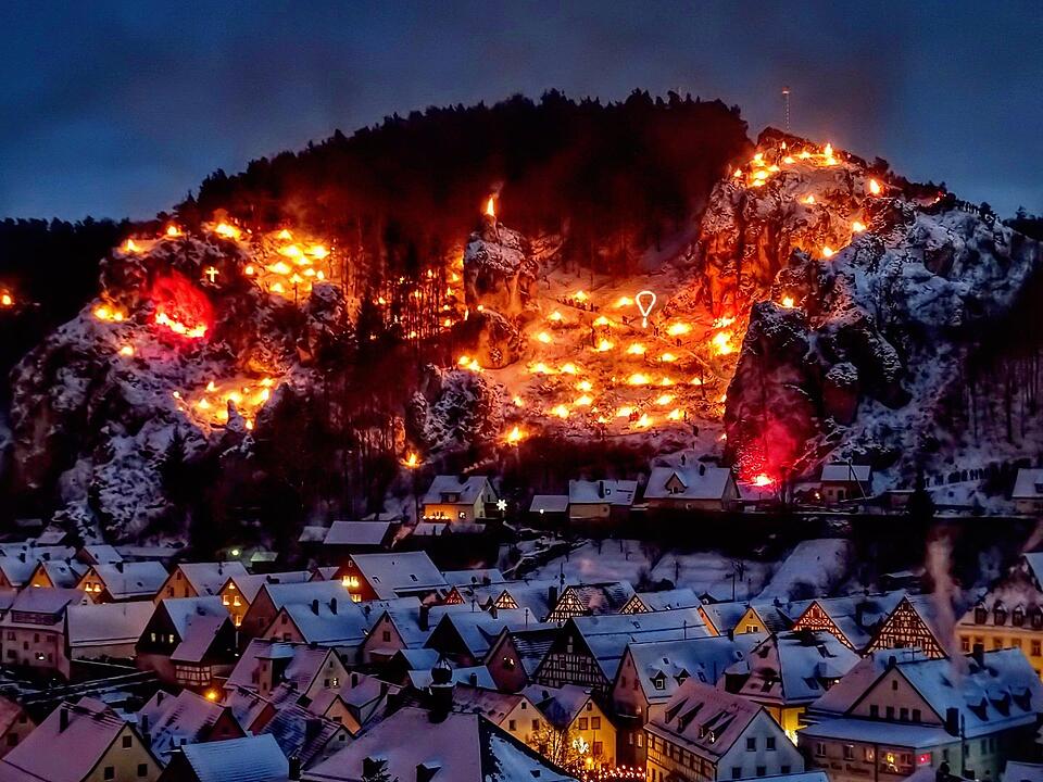 Lichterfest in Pottenstein. Foto: Ramona Schirner/infrankenpix