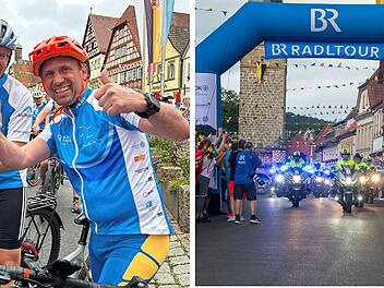 Haßfurt: Umweltminister Thorsten Glauber stürzt bei BR-Radltour - mehrere Brüche