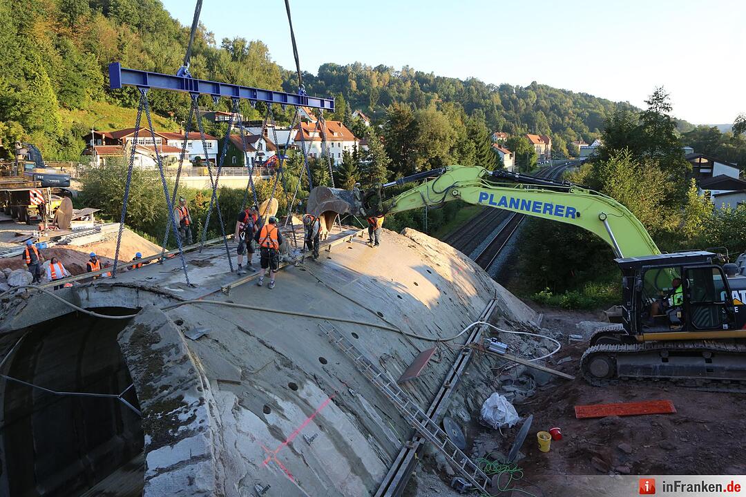 Brückenabriss in Kronach
