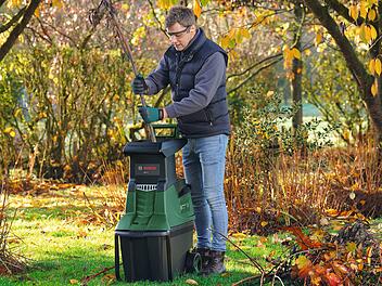 Das ist der Garten-Häcksler und Testsieger von Bosch: AXT 25 TC.