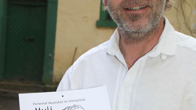 An besonders schönen Stellen will Heiko Müller Muli-Pausenstations-Schilder aufstellen.