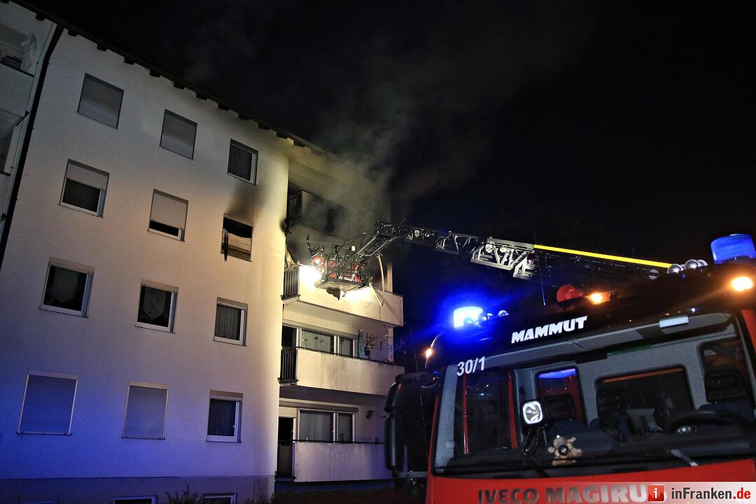 Brand in Mehrfamilienhaus in Memmelsdorf