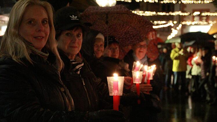 Lichterkette in Bad Kissingen. Foto: Johannes Schlereth