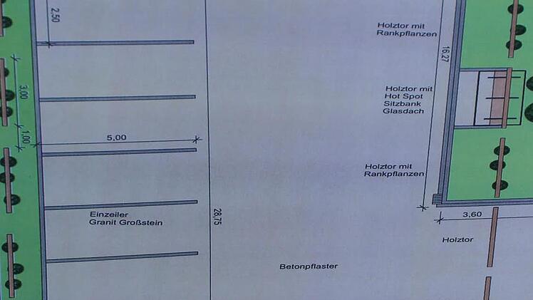 So sieht der Plan für den Radonplatz aus.