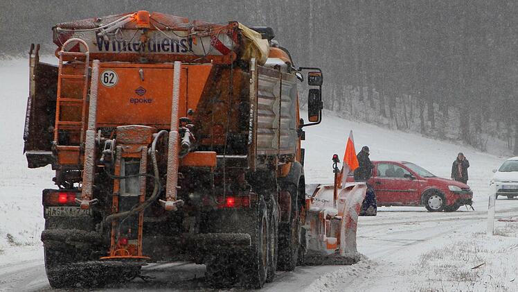 Der Räumdienst kam einige Minuten zu spät.