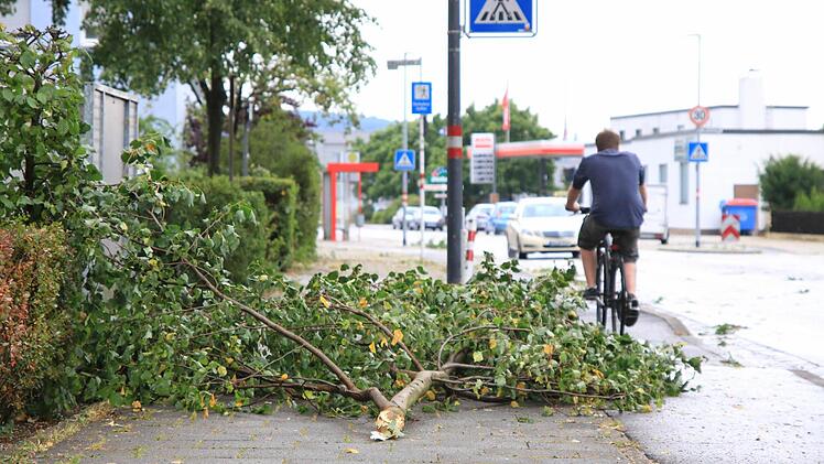 Ein Unwetter tobte am 22. Juli über Bamberg und den Landkreis Foto: Fedinand Merzbach