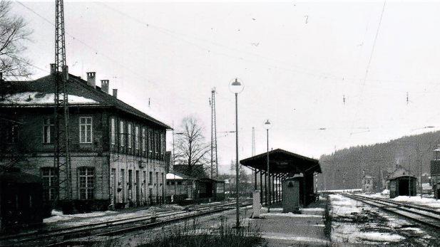 Bahnhof Stockheim 1962_Foto: Sammlung Gerd Fleischmann