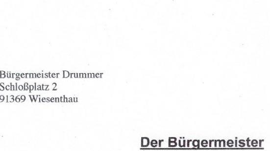 So beginnt der anonyme Schmähbrief Repro: gal