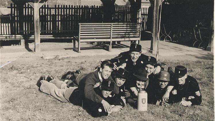 Die Jugendfeuerwehr im Jahr 1970. Die offizielle Gründung der Jugendfeuerwehr erfolgte 1982.