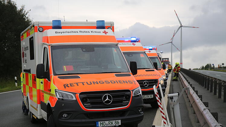 Vier Verletzte bei Auffahrunfall auf der A72