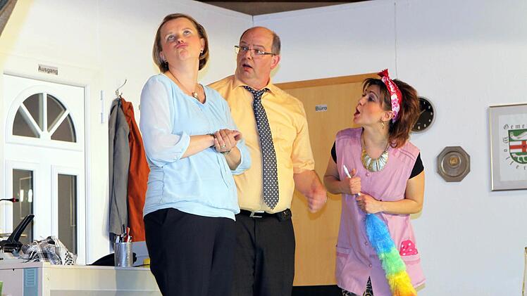 Noch viermal zeigt die Theatergruppe Wolfersgrün das Stück "Der Tyrann". Foto: Michael Wunder