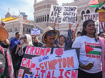 Anti-Trump-Proteste in Kuala Lumpur