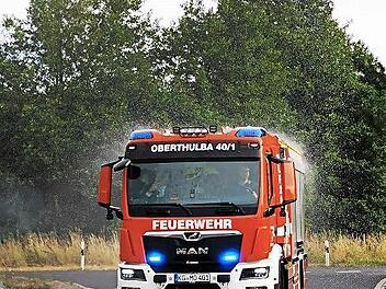 Das neue HLF20 war die wichtigste Anschaffung zur Modernisierung des Fuhrparks, so die Information der Freiwilligen Feuerwehr Oberthulba.