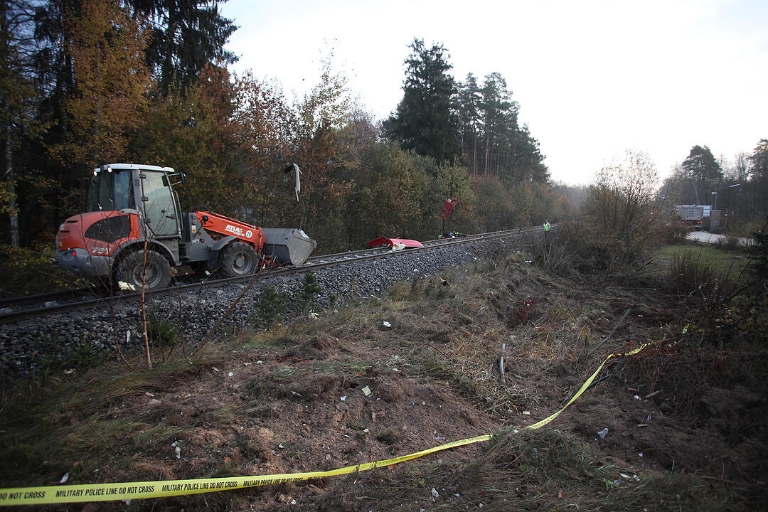 Tagbilder: Zugunglück in der Oberpfalz