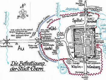 Mit Blick auf die noch vorhandenen oder festgestellten Befestigungsanlagen rund um Ebern vermutet Günter Lipp noch ein Tor im Süden.