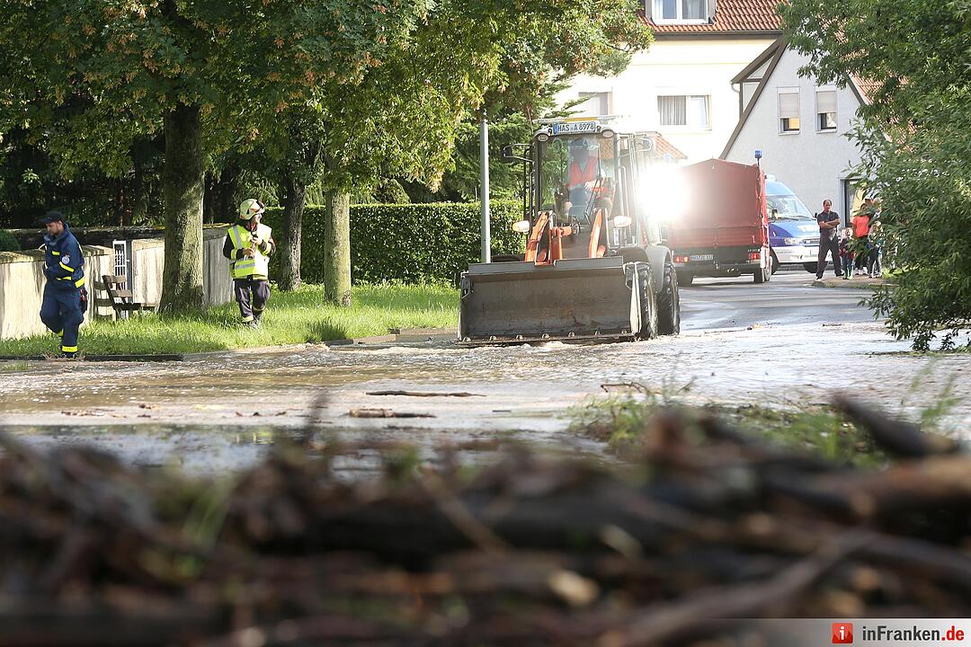 Überschwemmungen im Kreis Haßberge