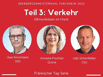 Wer macht das Rennen um den Einzug ins Forchheimer OB-Amt? Der FT nimmt die Kandidaten unter die Lupe.