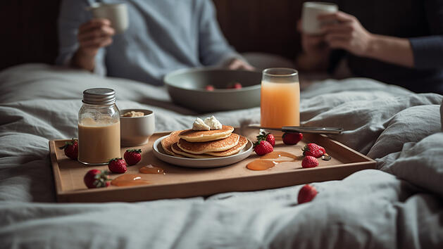 Frühstück, Frühstück im Bett