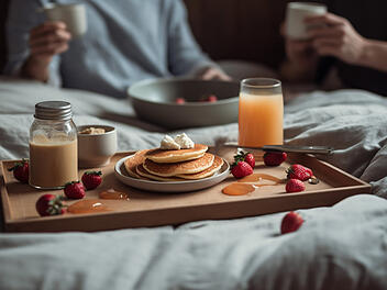Frühstück, Frühstück im Bett