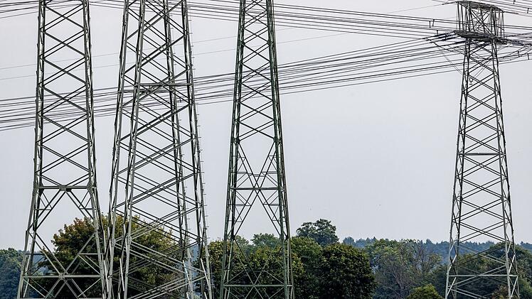 H&ouml;chstspannungsleitungen um das Umspannwerk Turnow-Preilack