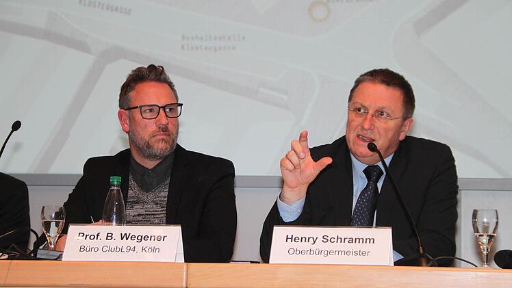 OB Henry Schramm und Landschaftsarchitekt Burkhard Wegener.