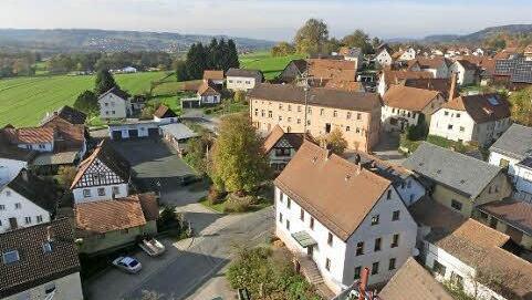 Faszinierender Blick von der Kirchturmspitze auf Ludwigschorgast