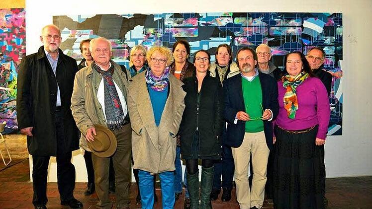 vl.n.r.: erweiterter Vorstand:Christoph Gatz - Architekturtreff Bamberg;Gerhard Schlötzer - Berufsverband Bildender Künstler und Künstlerinnen;Heinz Töppner - Schatzmeister;Silke Held - Beirat;Dr. Barbara Kahle - Kunstverein Bamberg;Dr. Birgit Dietz - Beirat;Christiane Toewe - 2. Vorsitzende;Dr. Gabriele Wiesemann- Schriftführerin;Dr. Ulrich Kahle - 1. Vorsitzender;Rainer Bauernschmitt - Beirat;Daniela Reinfelder und Michael Fröhlcke, Kassenprüfer