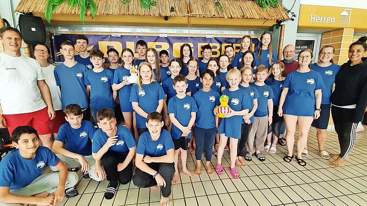 Dieses Team aus Ebern beteiligte sich bei der DLRG-Bezirksmeisterschaft.