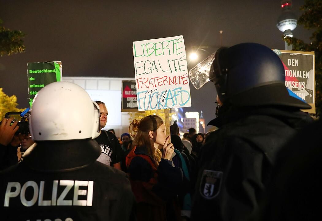 Bundestagswahl - AfD Proteste