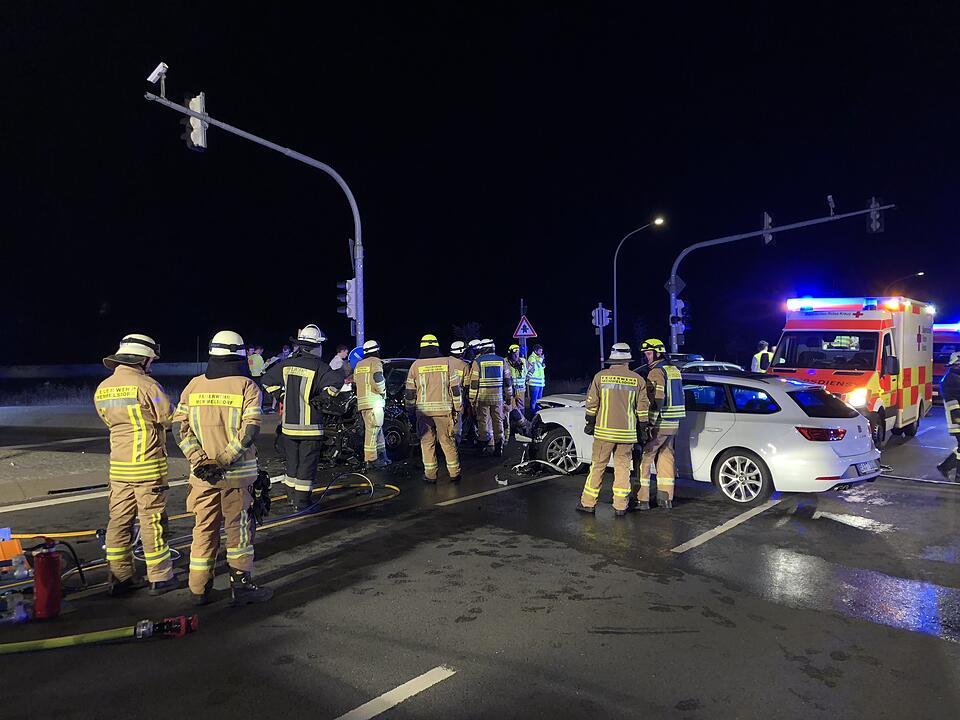 Schwerer Unfall zwischen Bamberg und Memmelsdorf
