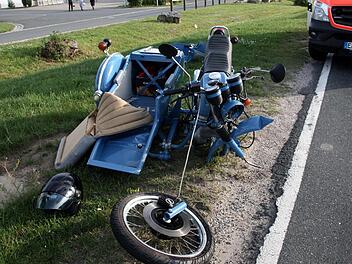 Das Vorderrad des Motorrades soll blockiert haben. Foto: Richard Sänger