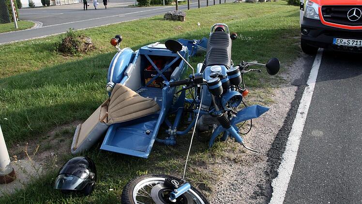 Das Vorderrad des Motorrades soll blockiert haben. Foto: Richard Sänger