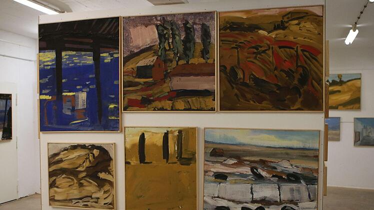 Impressionen aus Robert Reiters neuer Werkstattgalerie in Untersiemau. Offiziell eröffnet wird sie am 15. September.Foto: Jochen Berger