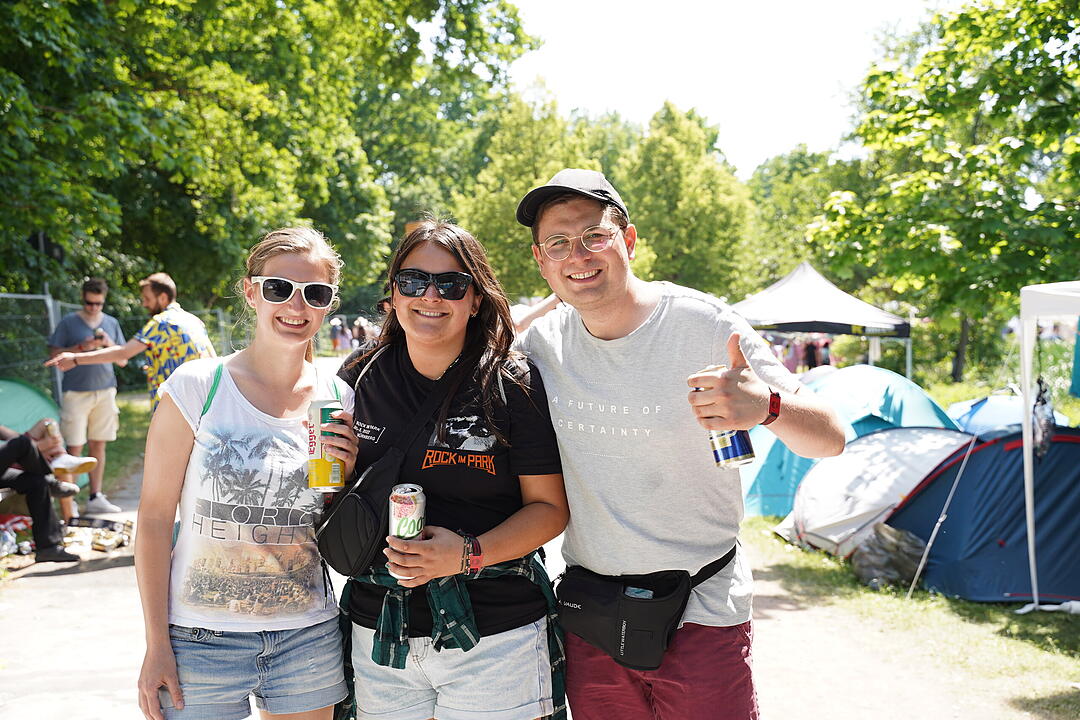 Bestes Wetter und super Stimmung beim Camping
