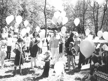 Fest im Hofgarten zum 300. Geburtstag im Mai 1980Foto: CT-Archiv/Tanja Wippenbeck