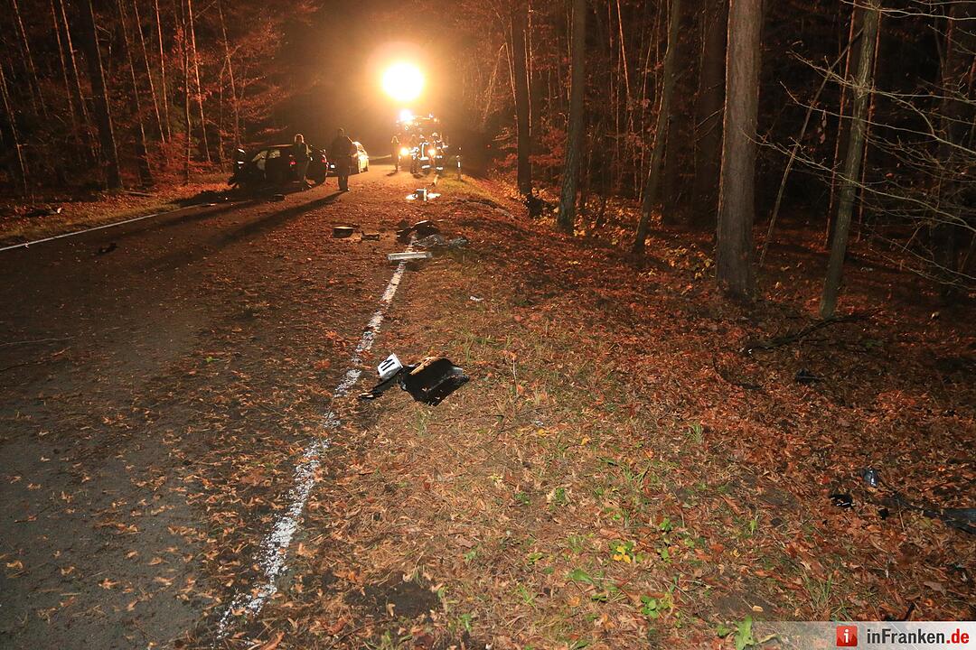 Schwerer Unfall wegen Wildwechsel bei Oberhaid