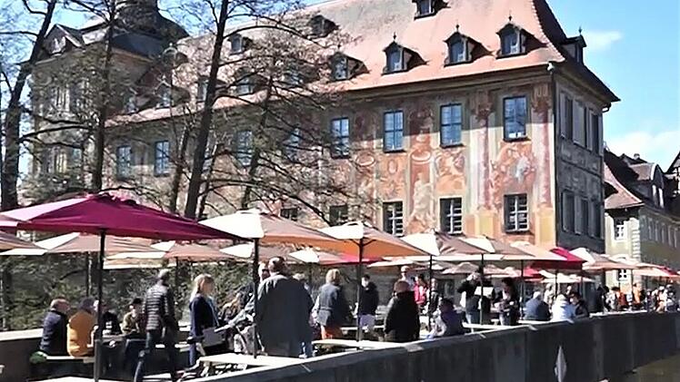 Bamberg: Biergarten auf Unterer Brücke eröffnet - klare Bilanz der Polizei