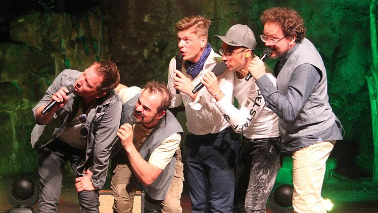 Matthias Hofmann, Bastian Hupfer, David Lugert, Jörg Schwartzmanns und Heiko Benjes sorgten bei ihrem Auftritt für Tempo und Spaß.   Foto: Sonny Adam