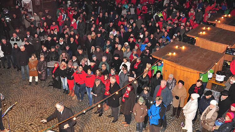 Einige hundert Bürger waren zum Neujahrsempfang der Stadt Haßfurt gekommen. Foto: Ulrike Langer