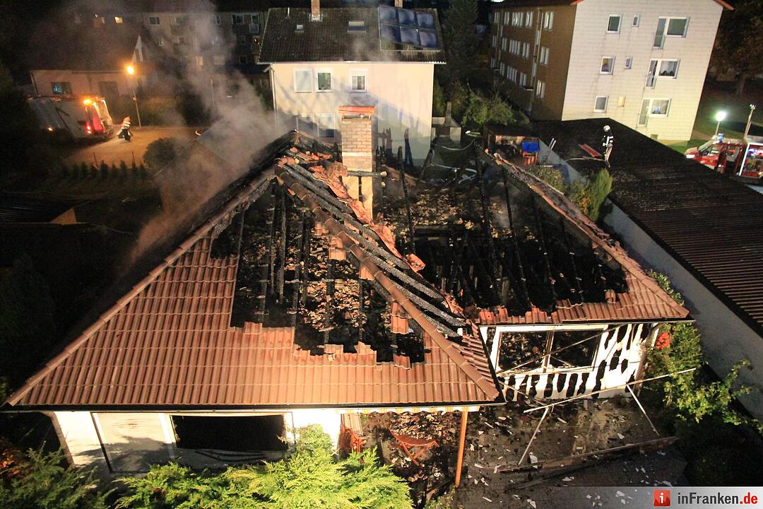 Wohnhaus wird in Redwitz Raub der Flammen