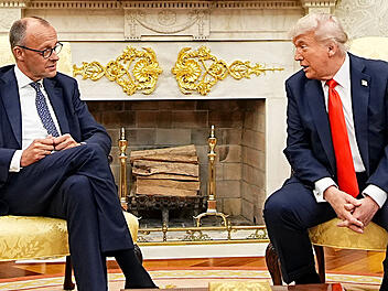 US-Präsident Trump empfängt Bundeskanzler Merz